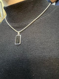 Silver pendant necklace