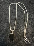Silver pendant necklace