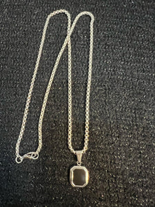 Painted Rectangle Pendent