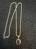 Painted Rectangle Pendent