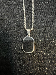 Painted Rectangle Pendent