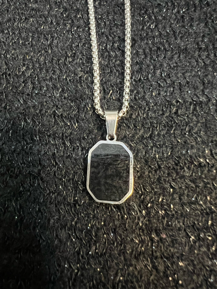 Painted Rectangle Pendent