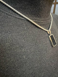 Silver pendant necklace