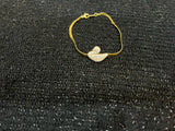 Gold Snake Design Swan Duck Bracelet
