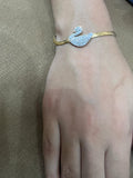 Gold Snake Design Swan Duck Bracelet