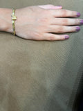 MULTI BUTTERFLY BRACELET WITH DOUBLE CHAIN