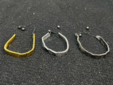 SERPENTINE SILVER, BLACK & GOLDEN MEN'S BRACELET