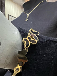 Butterfly Pendant Necklace and Bracelet Kara